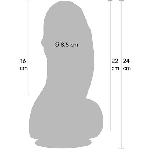 Hidden Desire Inferno Fat Boys Dildo PVC 22cm Black Slike