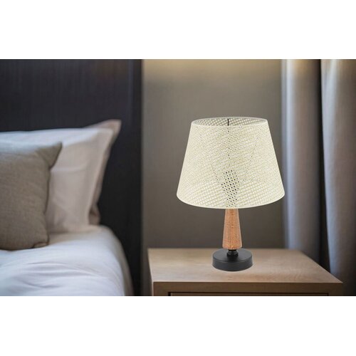 Opviq Stona lampa 302 Hazeran, 60 W, 43 cm, Bijela Slike