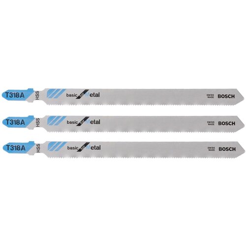 Bosch brzeszczot za jigsaw T318A/3 pcs/metal, (21106536) Slike