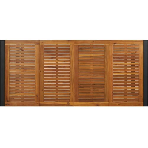  Vrtni stol s U-nogama 200 x 90 x 75 cm od masivnog drva bagrema Slike