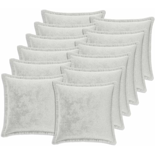  Jastuk za bacanje 12 kom. HOUTEN Svjetlosiva 40 x 40 cm Flanel Slike