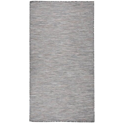 Furnova Zunanja preproga ploščato tkanje 80x150 cm rjava in modra, (21930723) Cene