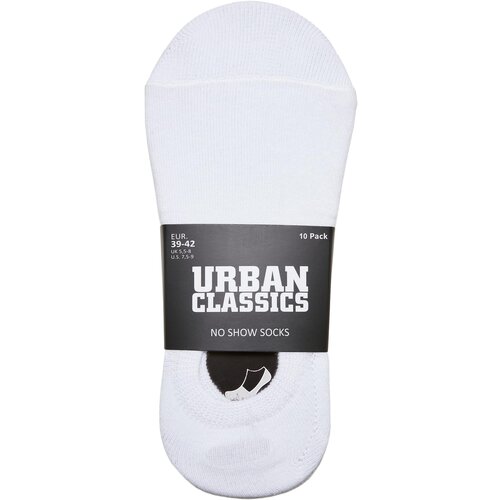 Urban Classics Accessoires No Show Socks 10-Pack white Cene