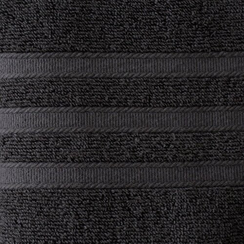 Catherine Lansfield Temno siva frotirna bombažna brisača 70x120 cm Zero Twist &amp;ndash; Slike
