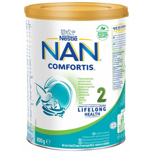 Nestle Nestlé NAN® comfortis 2, od 6 meseci do 1 godine, prelazno mleko za odojčad, limenka, 800 g Cene