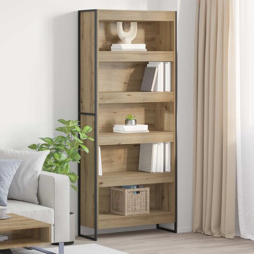 vidaXL Ormarić za knjige 2 pcs Umjetnička hrastovina 80 x 30 x 155 cm Cene
