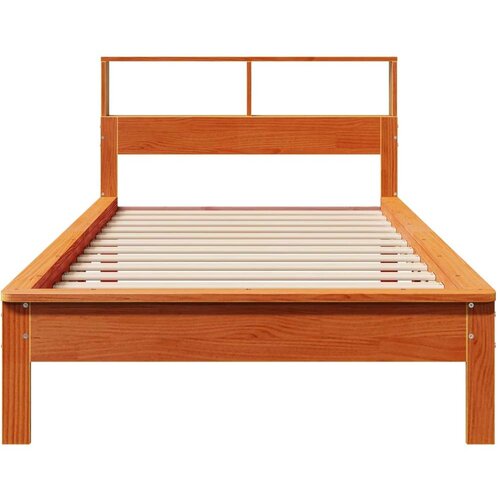  Krevet s regalom za knjige bez madraca 100 x 200 cm od borovine Slike