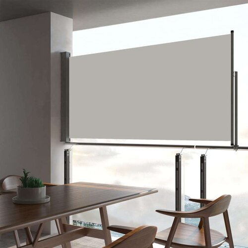  Uvlačiva bočna tenda za terasu 80 x 300 cm krem Slike