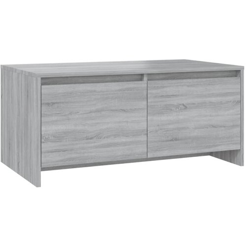 Maison Chic Klubska mizica - kavna mizica - Nizka mizica siva sonoma 90x50x41,5 cm iverna plo&amp;scaron;ča, (21752812) Slike