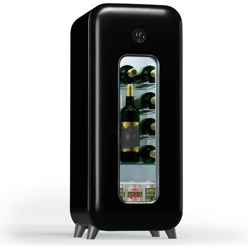 Klarstein Shirley 15 Uno. hladilnik za vino, 15 steklenic, 5 - 20 °C, upravljanje na dotik, retro