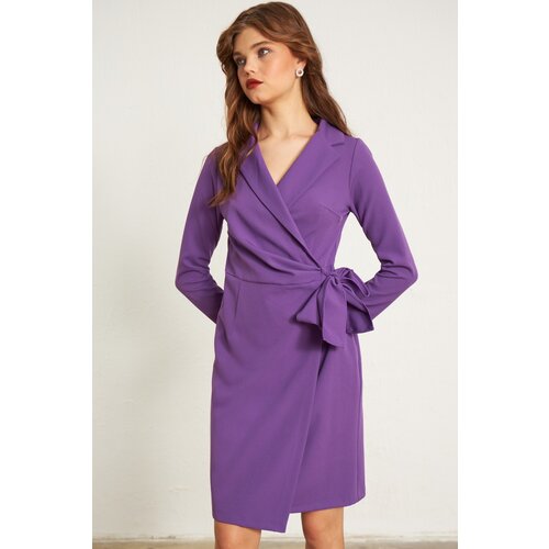Gusto Jacket Dress - Purple Slike