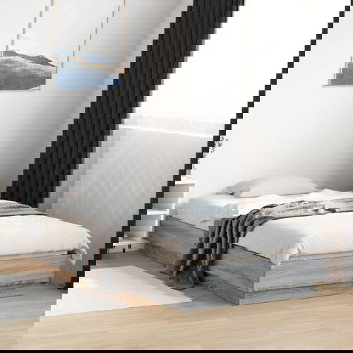 Furnova Posteljni okvir siva sonoma 90x200 cm inženirski les, (21936046) Slike