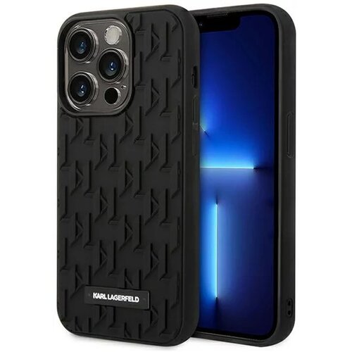Apple Maska Karl Lagerfeld iPhone 14 Pro Max 3D Monogram crna Slike