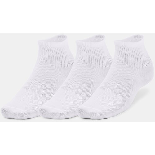 Under Armour Socks UA Essential 3pk Qtr Yth-WHT - unisex Slike