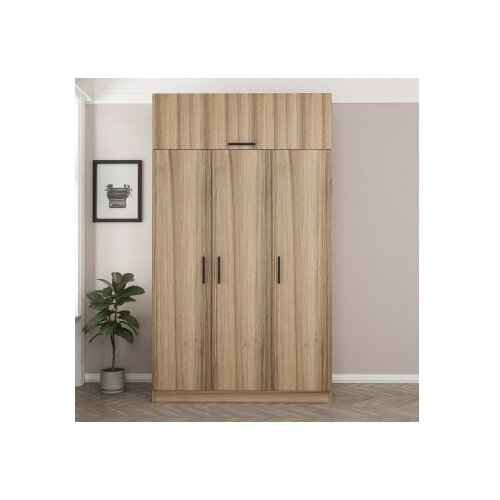 Hanah home Ormar Minar 255, 135x255x52 cm, Smeđa Slike