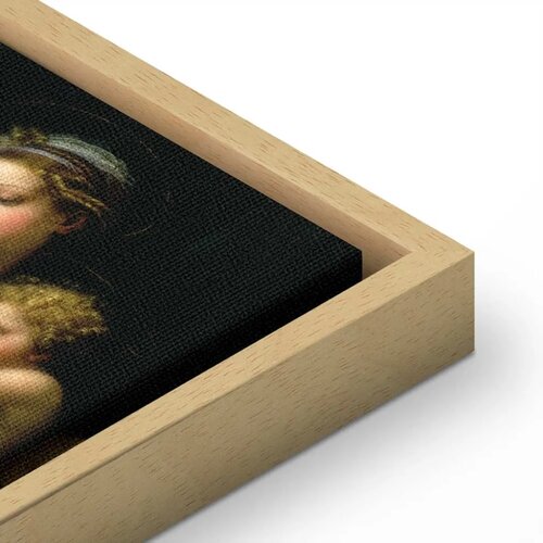  Slika - Rafael Santi &amp;ndash; The Virgin of the Rose 40x40 U prirodnom drvenom okviru Slike