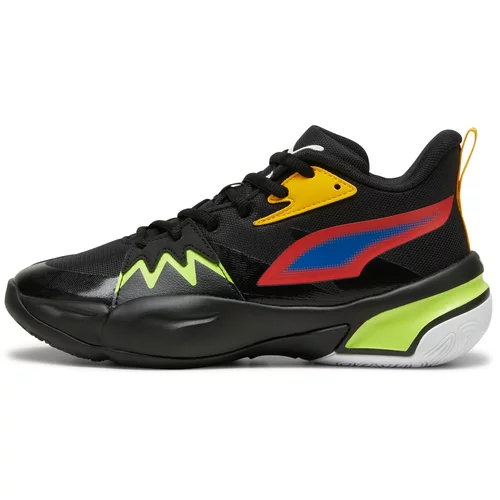Puma Sportske cipele 'Genetics' tamo žuta / svijetlozelena / vatreno crvena / crna