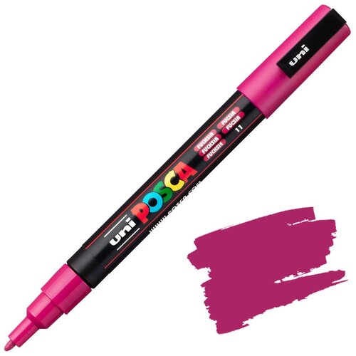 POSCA Uni flomaster; konica 0,9-1,3 mm; fuksija, (21290460) Cene