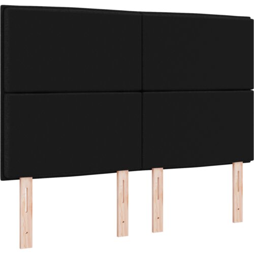  LED uzglavlje s linijama dizajna crno 72 cm tkanina Slike