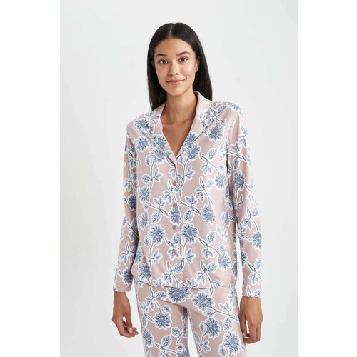 Defacto Regular Fit Pyjamas Collar Knitted Tops Cene