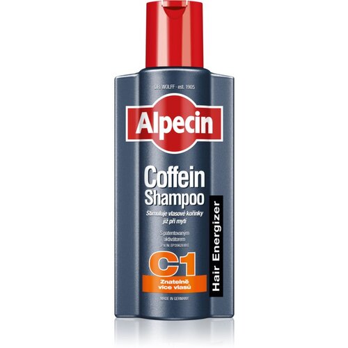 Alpecin coffein shampoo C1 &amp;scaron;ampon za spodbujanje rasti las 375 ml za mo&amp;scaron;ke Slike