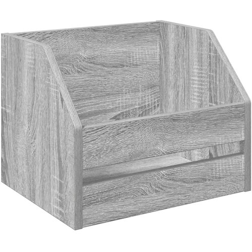 Kutija za vinilne albume Siva Sonoma 38 x 30 x 29 cm - Siva Sonoma 1 Slike