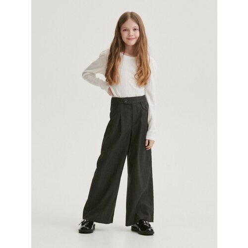 Reserved elegantne hlače wide leg - siva Cene
