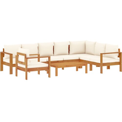  6-dijelna set vrtnih sofa s jastucima masivno bagremovo drvo Slike