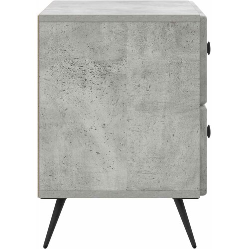  Noćni ormar Betonska siva 62 x 34,5 x 47,5 cm Konstruirano drvo Slike