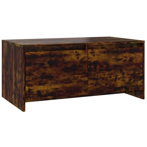 Maison Chic Klubska mizica - kavna mizica - Nizka mizica dimljeni hrast 90x50x41,5 cm iverna plošča, (21754059) Cene