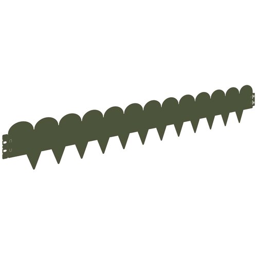  Ograda oko Travnjaka 50 pcs 103 x 15 cm Čelik Maslinastozelena Slike