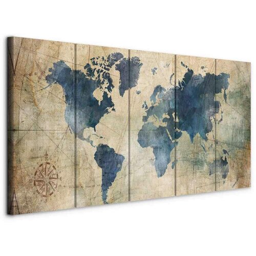 Artgeist Slika Na Platnu Retro Map Cene