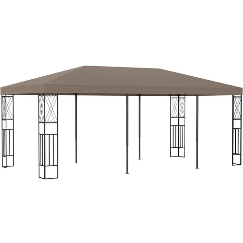 vidaXL Paviljon 6x3 m taupe blago Cene