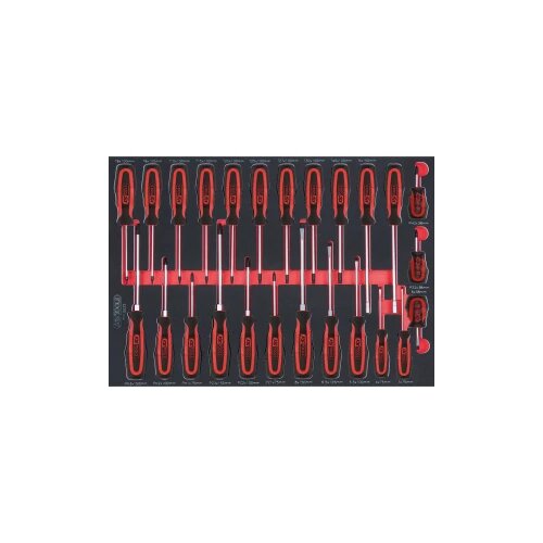 Ks Tools Komplet izvijačev SCS ERGOTORQUEplus\, 25 kosov v sistemskem pladnju 1/1 711.0025 711.0025 komplet orodja, (20546324) Slike