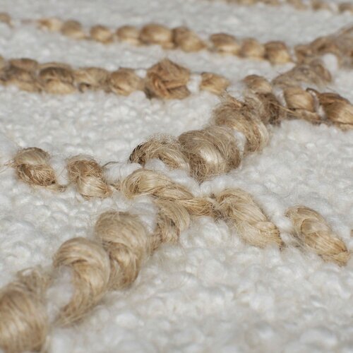 Flair Rugs Krem ručno rađen tepih od mje&amp;scaron;avine vune 120x170 cm Astera Linear &amp;ndash; Slike