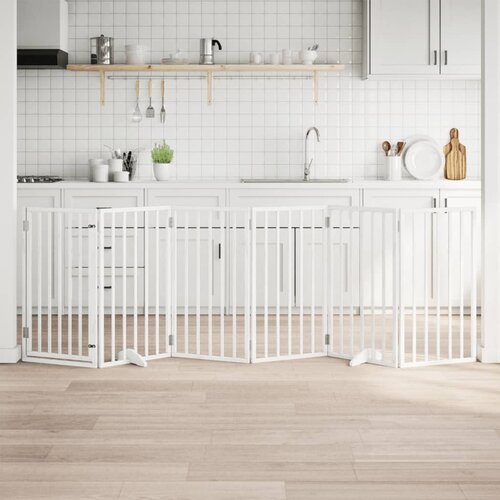 vidaXL Vrata za pse s vratašcima 6 panela sklopiva 300 cm drvo topole Cene