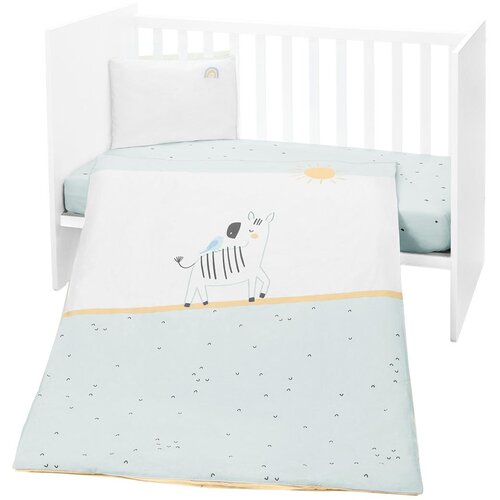 Kikka Boo Posteljina sa ogradicom 6 pcs 60/120 Stripy Friends ( KKB60137 ) Cene