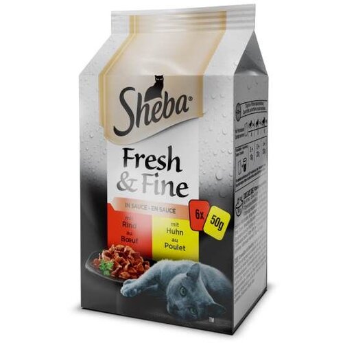 Sheba Kesice za mačke govedina i piletina 6 x 50 g Slike