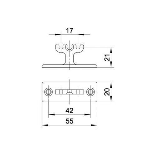 Boschmann Easy Desk 3G Element za spajanje dve fleksibilne kanalice Slike