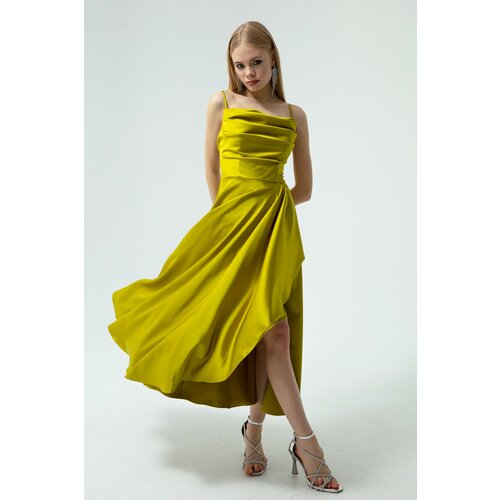 Lafaba Evening & Prom Dress - Green - Wrapover Slike