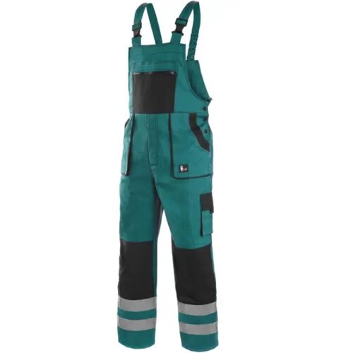 Canis Radne pantalone na tregere Luxy Bright/ zelena/crna Cene