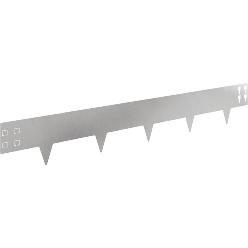 vidaXL Robovi trave 10 pcs 100 x 15 cm Jeklo Srebrna, (5000301459) Cene