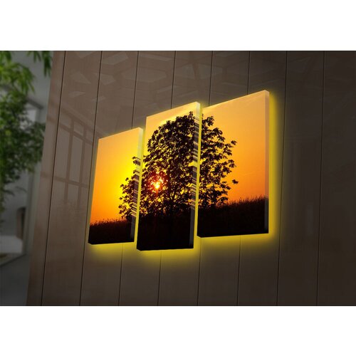 Wallity Set slika sa LED osvetljenjem 3PATDACT-21, 3 Dela Cene