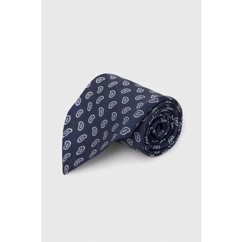 Polo Ralph Lauren Svilena kravata mornarsko modra barva