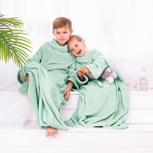 DecoKing Dječja deka Lazykids 90x105 cm, mint zelena Cene