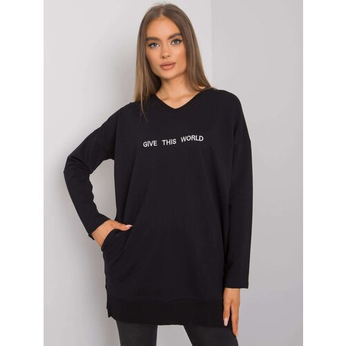 RUE PARIS Tunic-RV-TU-7201.43P-Black Cene