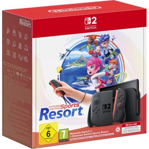 Nintendo Konzola SWITCH 2 + igra Sports Resort + 3 meseca Switch online Slike