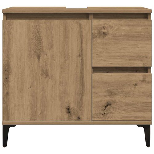  Ormarić za umivaonik boja hrasta artisan 65x33x60 cm drveni Smeđa Slike