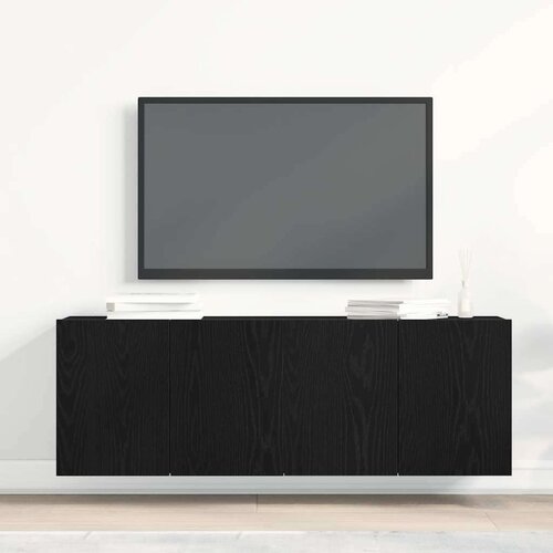 vidaXL TV ormarići 2 kom. crni hrast 120x30x41 cm inženjerski drvo Cijene