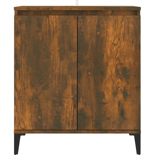  Komoda boja dimljenog hrasta 60 x 35 x 70 cm konstruirano drvo Slike